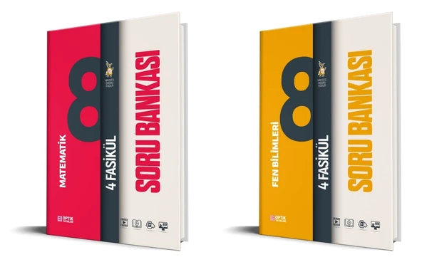 Optik 2026 8. Sınıf Lgs Matematik + Fen Bilimleri Fasikül Soru Bankası Seti 2 Kitap ürün görseli 1