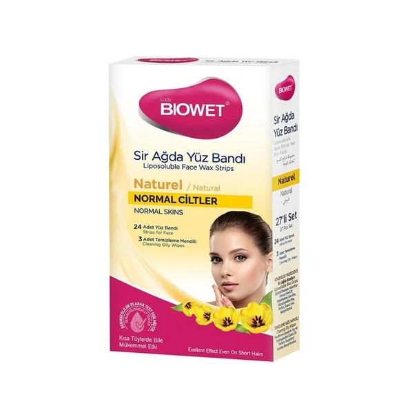 Bıowet Sir Ağda Yüz Bandı 27 Li Naturel Normal Ciltler ürün görseli 1