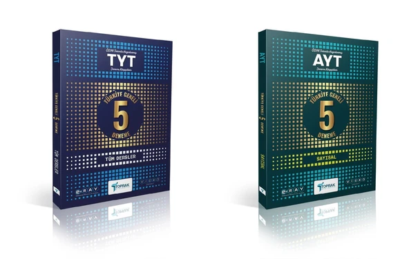 Toprak 2025 Tyt + Ayt Sayısal 5 Genel Deneme Seti 2 Kitap ürün görseli 1