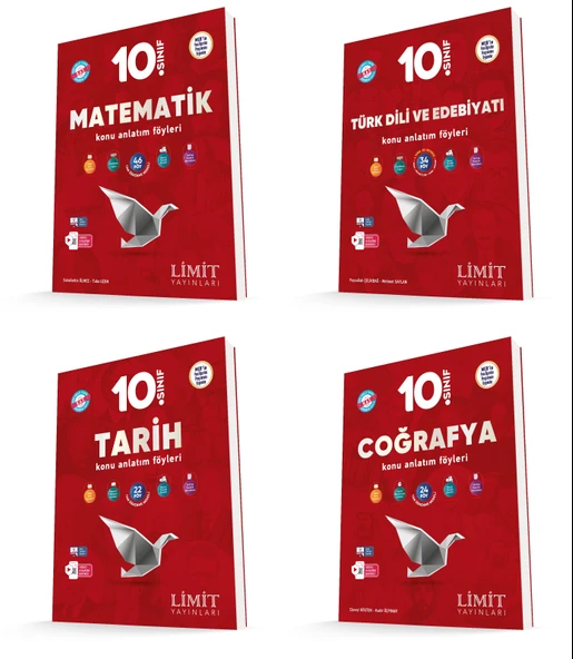 Limit 2026 10. Sınıf Eşit Ağırlık Konu Anlatım Föyleri Kaf Seti 4 Kitap Güncel Müfredat ürün görseli 1