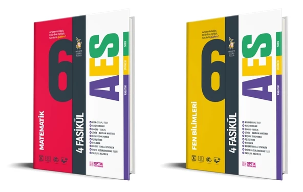 Optik 2026 6. Sınıf Matematik + Fen Bilimleri Aes Fasikül Seti 2 Kitap ürün görseli 1