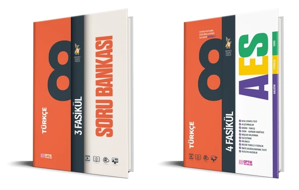 Optik 2026 8. Sınıf Lgs Türkçe Aes + Fasikül Soru Bankası Seti 2 Kitap ürün görseli 1