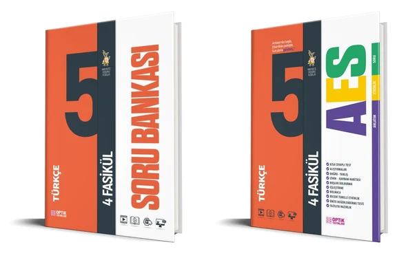 Optik 2026 5. Sınıf Türkçe Aes + Fasikül Soru Bankası Seti 2 Kitap ürün görseli 1