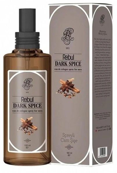 Rebul Dark Spıce Kolonya Cam Sprey 100 Ml ürün görseli 1
