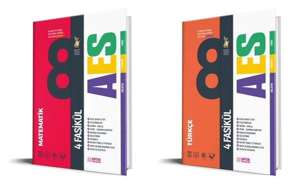 Optik 2026 8. Sınıf Lgs Matematik + Türkçe Aes Fasikül Seti 2 Kitap ürün görseli 1