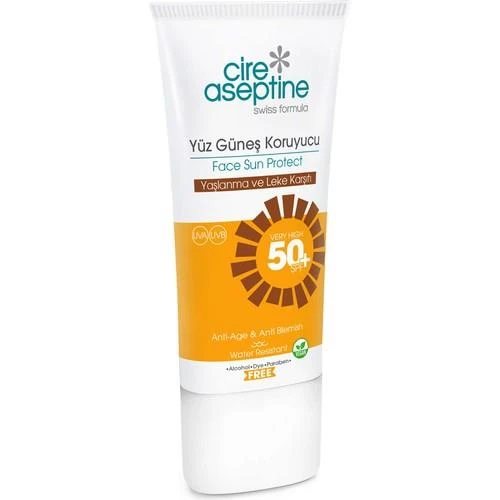 Cire Aseptine Yüz Güneş Koruyucu Krem Spf 50+ 50ml Karma Yaşlanma Ve Leke Karşıtı ürün görseli 1