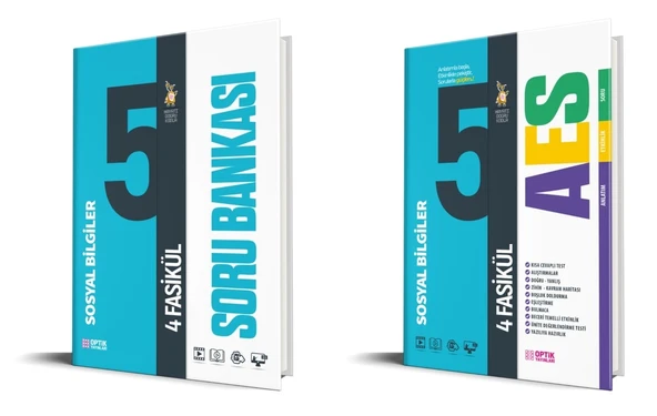 Optik 2026 5. Sınıf Sosyal Bilgiler Aes + Fasikül Soru Bankası Seti 2 Kitap ürün görseli 1
