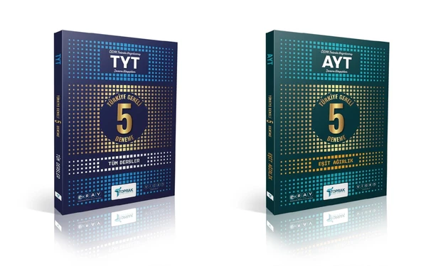 Toprak 2025 Tyt + Ayt Eşit Ağırlık 5 Genel Deneme Seti 2 Kitap ürün görseli 1