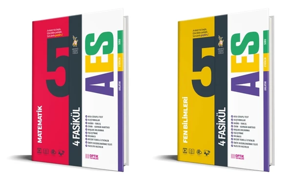 Optik 2026 5. Sınıf Matematik + Fen Bilimleri Aes Fasikül Seti 2 Kitap ürün görseli 1