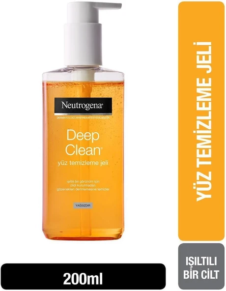 Neutrogena Deep Clean Yüz Yıkama Jeli 200 Ml ürün görseli 1