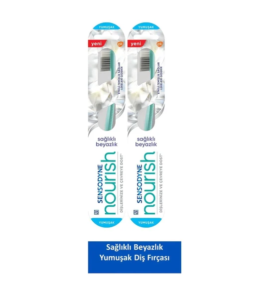 Sensodyne Nourısh Sağlıklı Beyazlık 1+1 Yumuşak Diş Fırçası ürün görseli 1