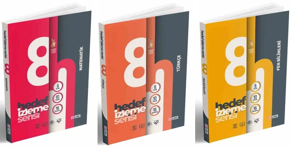 Optik 2026 8. Sınıf Lgs Matematik + Türkçe + Fen Branş Deneme Seti 3 Kitap ürün görseli 1