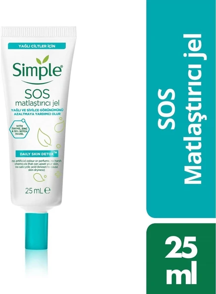 Simple Sos Matlaştırıcı Jel Sivilce Karşıtı 25 Ml ürün görseli 1
