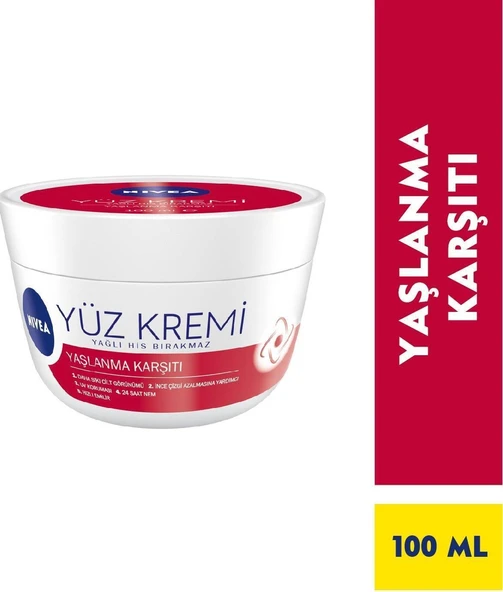 Nıvea Yüz Kremi Yaşlanma Karşıtı Tüm Ciltler 100 Ml ürün görseli 1