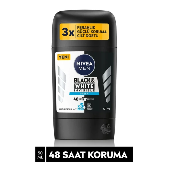 Nıvea Stıck Black Whıte Invısıble Bay Fresh 50 Ml Yeni ürün görseli 1