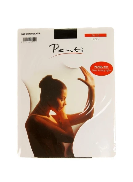 Penti Külotlu Fit 15 Den Siyah Çorap No 4 Xl ürün görseli 1