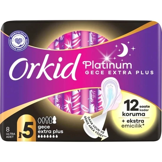 Orkid Platinum Tekli Paket Gece Extra Plus 8 Li ürün görseli 1