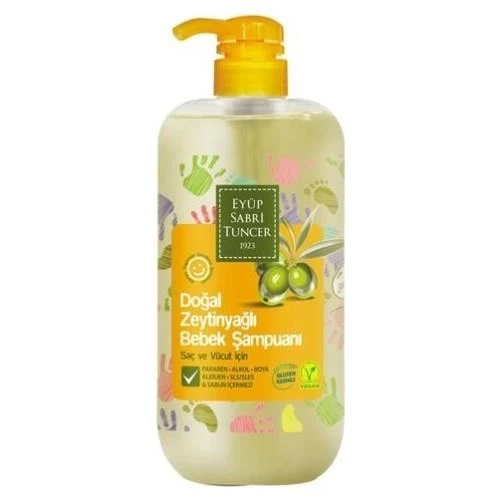 Eyüp Sabri Tuncer Doğal Zeytinyağlı Bebek Şampuanı 600 Ml ürün görseli 1