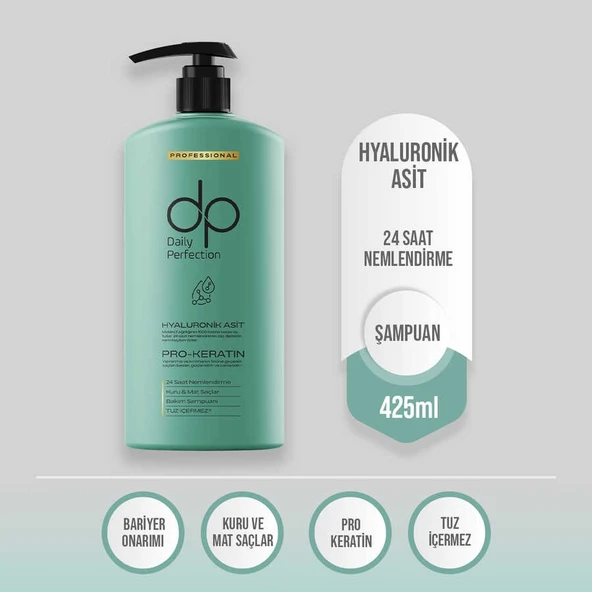 Dp Şampuan Hyaluronik Asit Nemlendirici Tuzsuz 425 Ml ürün görseli 1