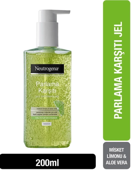 Neutrogena Parlama Karşıtı Yüz Temizleme Jeli 200 Ml ürün görseli 1