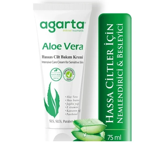 Agarta Cilt Kremi Aloe Vera Hassas Cilt 75 Ml ürün görseli 1