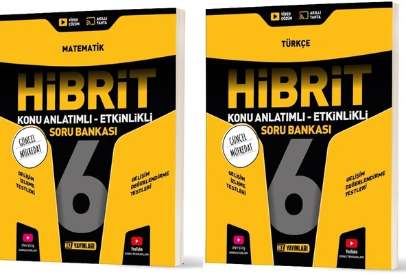 Hız 2026 6. Sınıf Matematik + Türkçe Hibrit - Konu Seti 2 Kitap ürün görseli 1