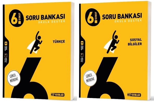 Hız 2026 6. Sınıf Türkçe + Sosyal Bilgiler Soru Bankası Seti 2 Kitap ürün görseli 1