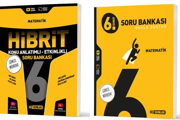 Hız 2026 6. Sınıf Matematik Soru + Hibrit - Konu Seti 2 Kitap ürün görseli 1