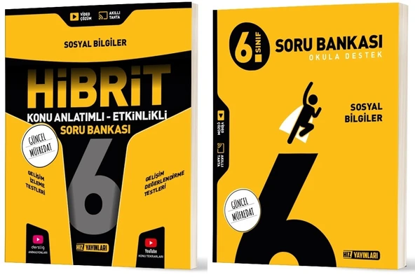 Hız 2026 6. Sınıf Sosyal Bilgiler Soru + Hibrit - Konu Seti 2 Kitap ürün görseli 1