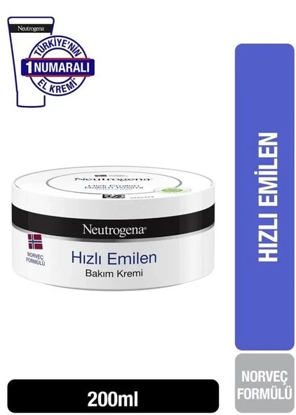 Neutrogena Hızlı Emilen Bakım Kremi 200 Ml Yeni ürün görseli 1