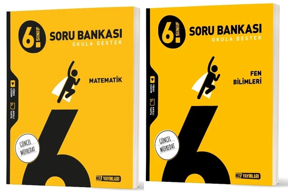 Hız 2026 6. Sınıf Matematik + Fen Bilimleri Soru Bankası Seti 2 Kitap ürün görseli 1