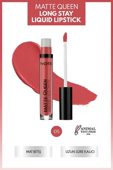 Note Matte Queen Long Stay Lıquıd Lıpgloss 05 Summer Charm ürün görseli 1
