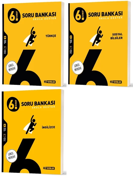 Hız 2026 6. Sınıf Türkçe + Sosyal + İngilizce Soru Bankası Seti 3 Kitap ürün görseli 1