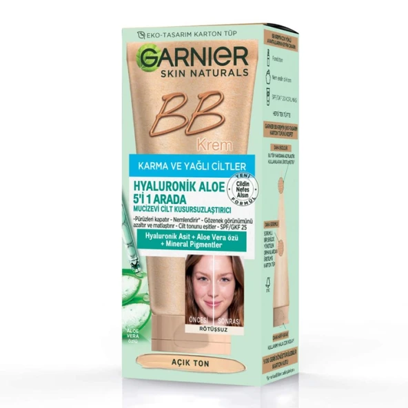 Garnıer Bb Krem Hyaluronik Aloe Açık Ton 50 Ml ürün görseli 1