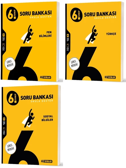 Hız 2026 6. Sınıf Fen Bilimleri + Türkçe + Sosyal Soru Bankası Seti 3 Kitap ürün görseli 1