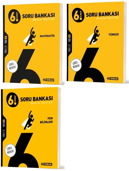 Hız 2026 6. Sınıf Matematik + Türkçe + Fen Soru Bankası Seti 3 Kitap ürün görseli 1