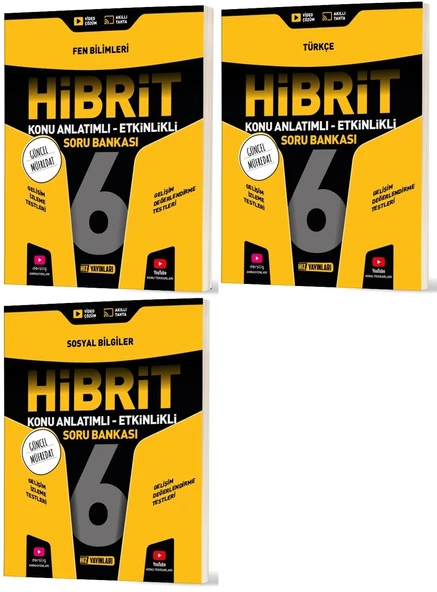 Hız 2026 6. Sınıf Fen Bilimleri + Türkçe + Sosyal Hibrit - Konu Seti 3 Kitap ürün görseli 1