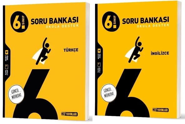 Hız 2026 6. Sınıf Türkçe + İngilizce Soru Bankası Seti 2 Kitap ürün görseli 1