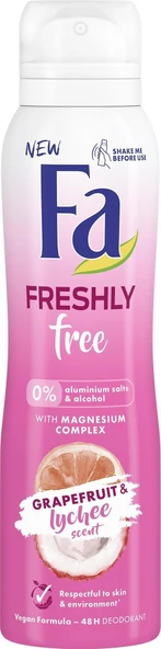 Fa Freshly Free Grapefruıt Ve Lychee Bayan Deodorant 150 Ml ürün görseli 1