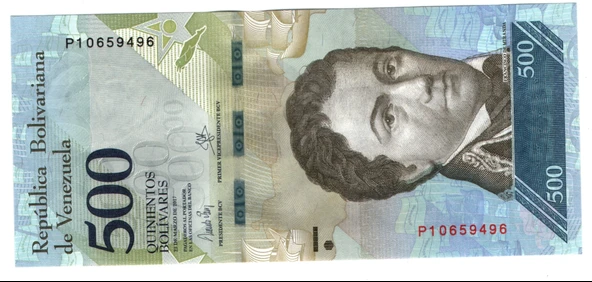 EABİ-Venezuella 500 Bolivares 2017 P10659496 (wb0421) ürün görseli 1