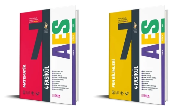 Optik 2026 7. Sınıf Matematik + Fen Bilimleri Aes Fasikül Seti 2 Kitap ürün görseli 1