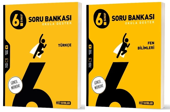 Hız 2026 6. Sınıf Türkçe + Fen Bilimleri Soru Bankasıseti 2 Kitap ürün görseli 1