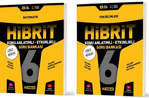 Hız 2026 6. Sınıf Matematik + Fen Bilimleri Hibrit - Konu Seti 2 Kitap ürün görseli 1
