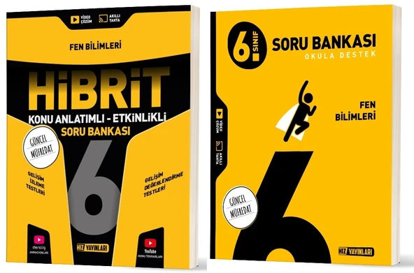 Hız 2026 6. Sınıf Fen Bilimleri Soru + Hibrit - Konu Seti 2 Kitap ürün görseli 1