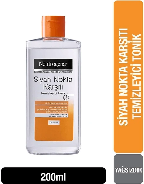 Neutrogena Siyah Nokta Karşıtı Temizleyici Tonik 200 Ml ürün görseli 1