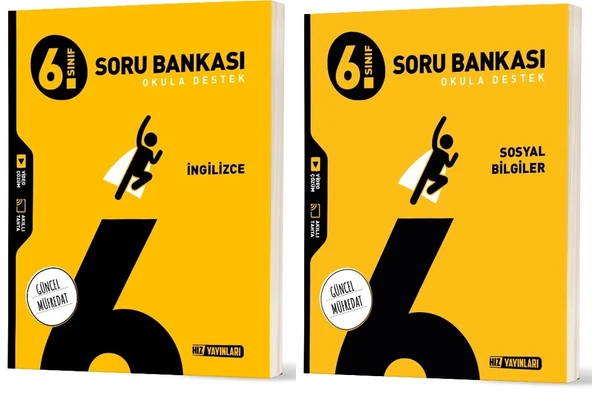 Hız 2026 6. Sınıf İngilizce + Sosyal Bilgiler Soru Bankası Seti 2 Kitap ürün görseli 1
