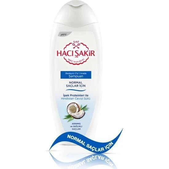 Hacı Şakir Şampuan Hindistan Cevizi Sütü Normal Saçlar 500 Ml ürün görseli 1