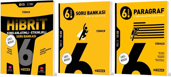 Hız 2026 6. Sınıf Türkçe + Paragraf Soru + Hibrit - Konu Seti 3 Kitap ürün görseli 1