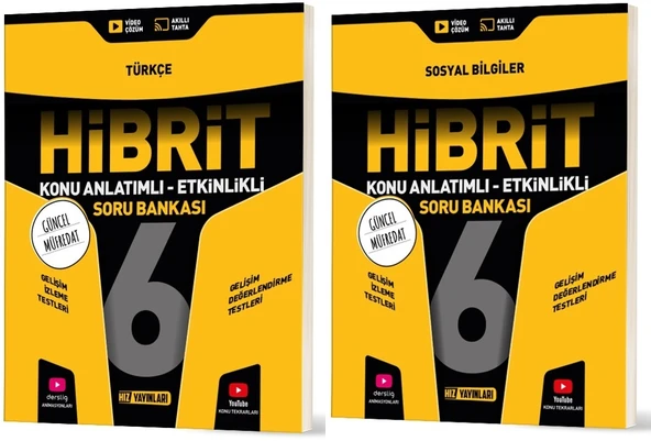 Hız 2026 6. Sınıf Türkçe + Sosyal Bilgiler Hibrit - Konu Seti 2 Kitap ürün görseli 1
