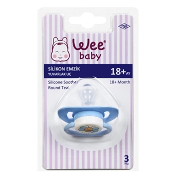 Wee Baby Yuvarlak Uçlu Emzik 18+ Ay No 3 -831 ürün görseli 1